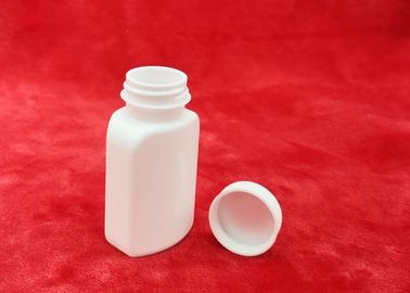 A garrafa plástica do quadrado 40ml liso para o conjunto completo PP da medicina tampa o forro de alumínio