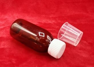 Garrafa do xarope da medicina do tampão de parafuso, garrafas de empacotamento médicas do plástico 100ml 