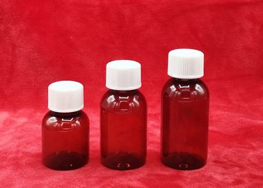 Garrafas farmacêuticas do ANIMAL DE ESTIMAÇÃO da capacidade feita sob encomenda, garrafas plásticas farmacêuticas da espessura de parede de 1mm para a medicina