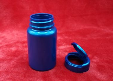 Garrafas plásticas redondas coloridas, garrafas de comprimido farmacêuticas fáceis abrir/próximo