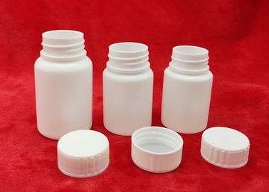 garrafas plásticas redondas para o empacotamento farmacêutico, garrafa vazia da altura de 65mm da medicina do HDPE